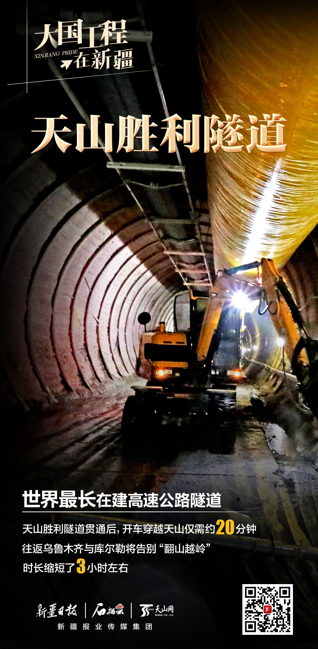 大国工程在新疆丨天山胜利隧道——世界最长在建高速公路隧道Kaiyun 开云(图6)
