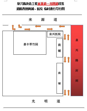 开云 开云体育官网【关注】泉兴路施工封闭！你该怎么走？导行方案请收好(图7)