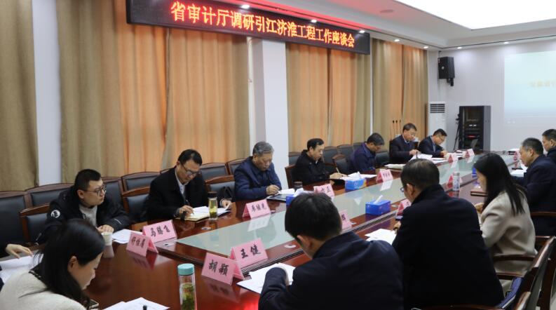 省审计厅调研引江济淮工程建设开云APP 开云官网入口(图3)