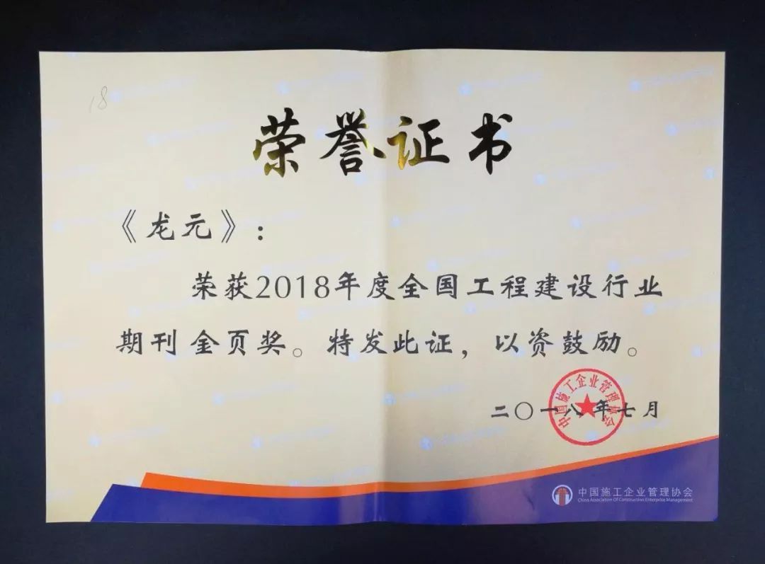 开云体育 开云官网《龙元》杂志荣获201