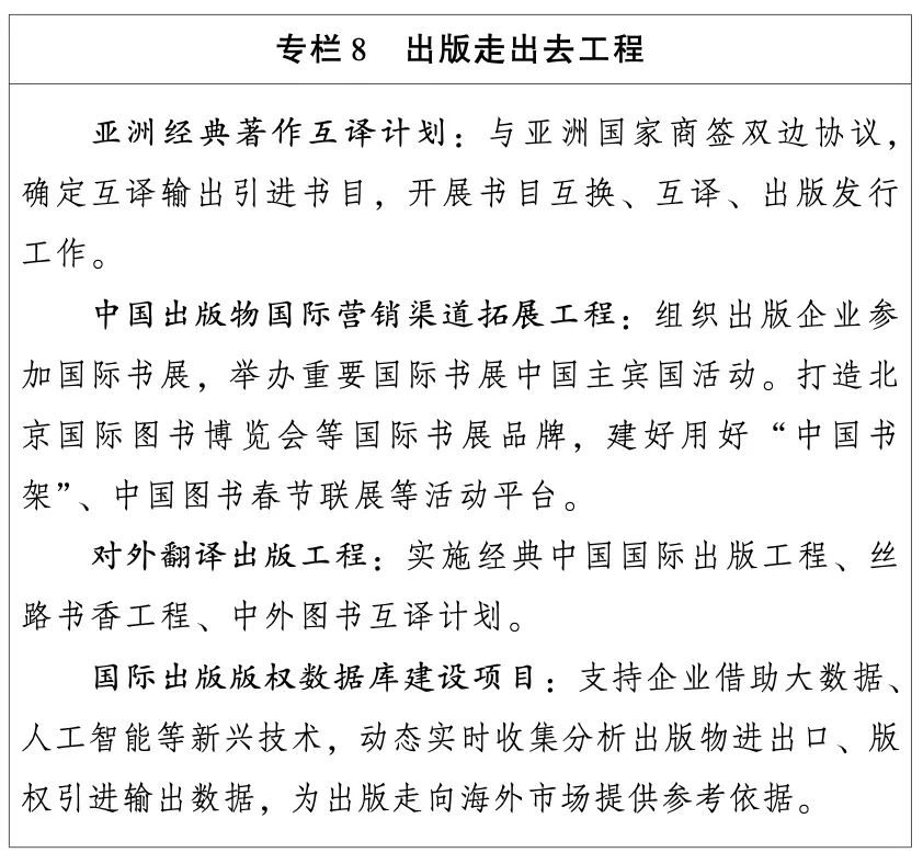 国开云体育 开云平台家新闻出版署：出版业“十四五”发展规划（全文）(图10)